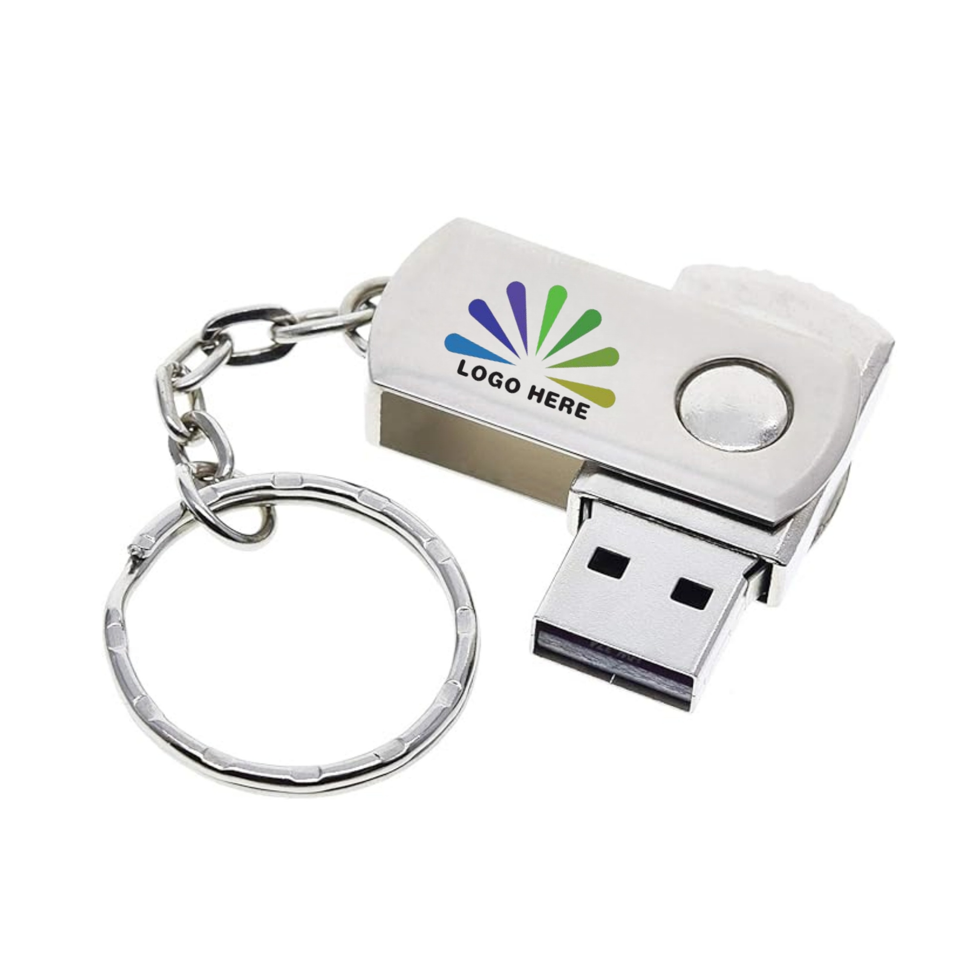 4GB Small USB C Flash Drive With Keychains 5
