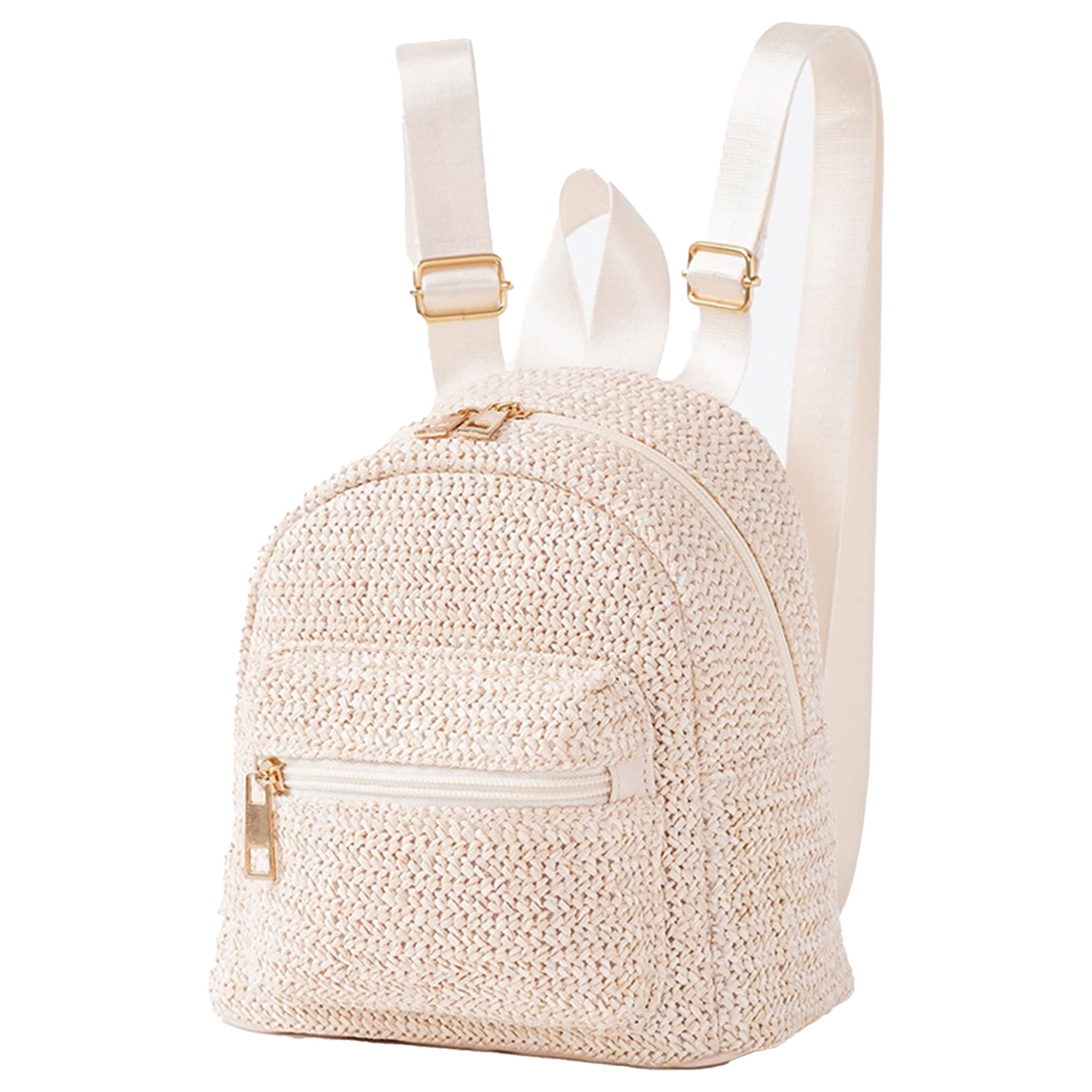 Jute Double Zipper Personalized Backpack 12