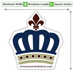 Custom Shape Magnet - 40 to 49.99 Square Inches 40 Mil Outdoor Safe