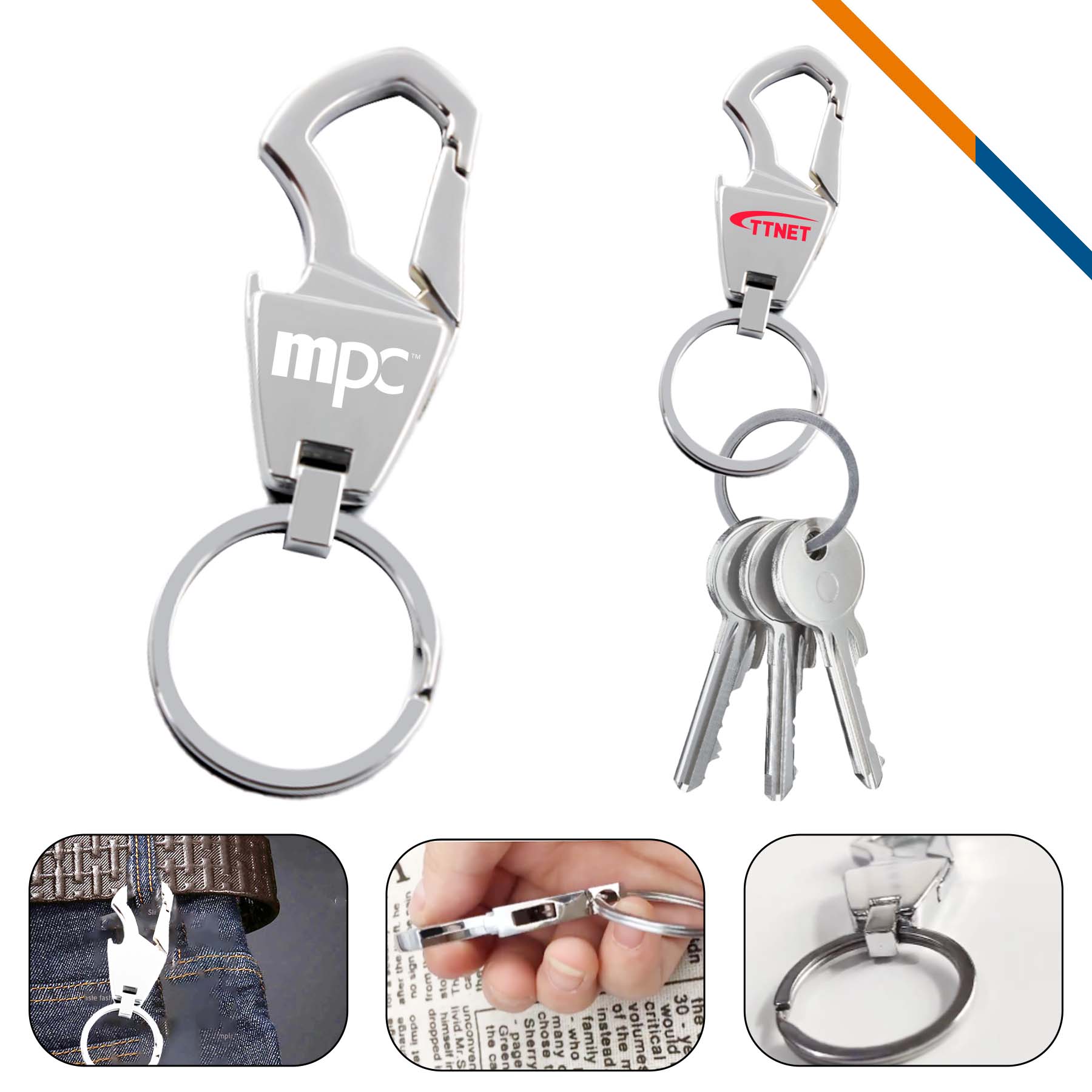 Leshop 2in1 Metal Keychain