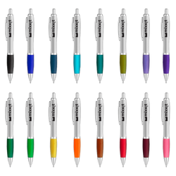 Curvaceous Matte Silver Ballpoint