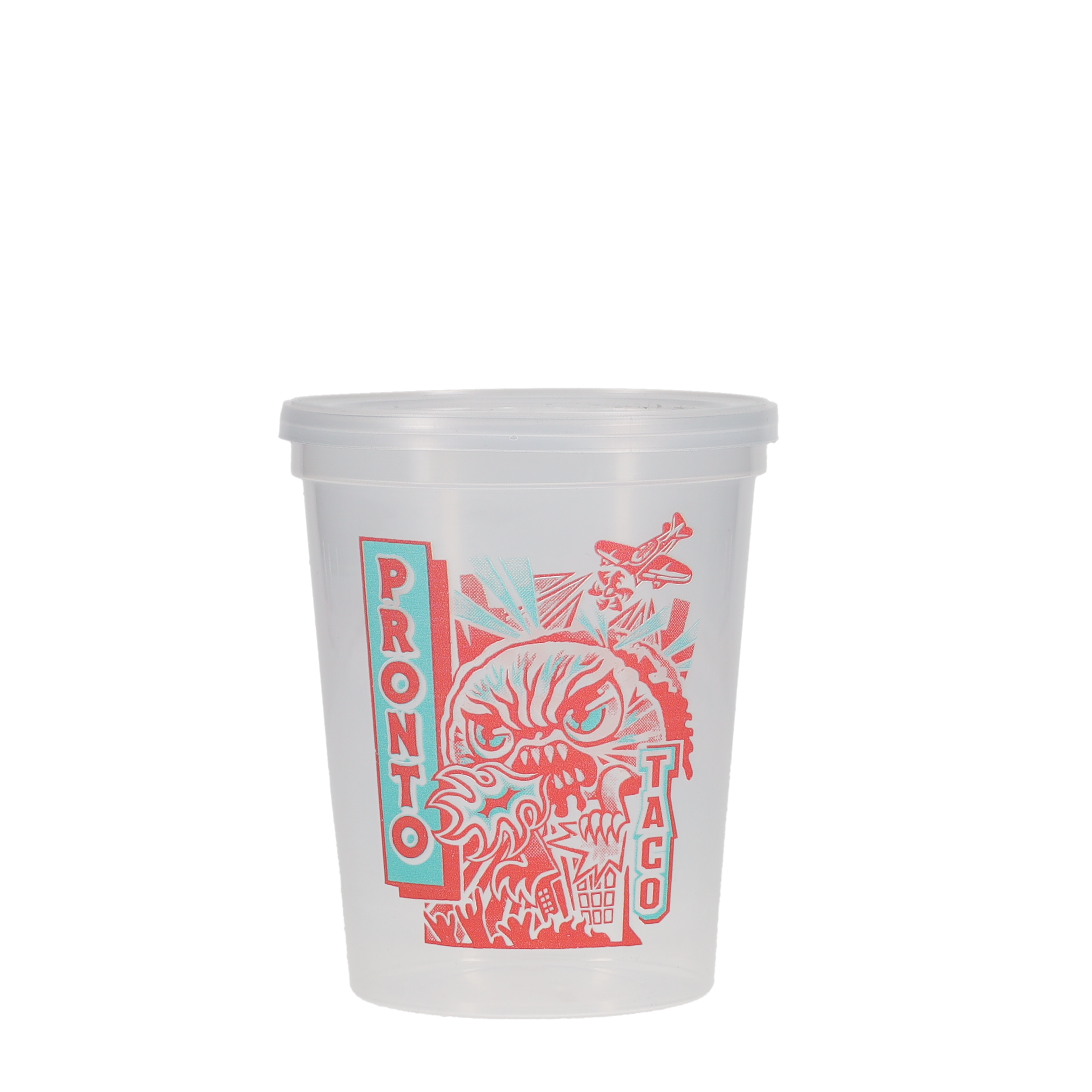 16/22 oz Stadium Cup Molded Lid - Natural 6