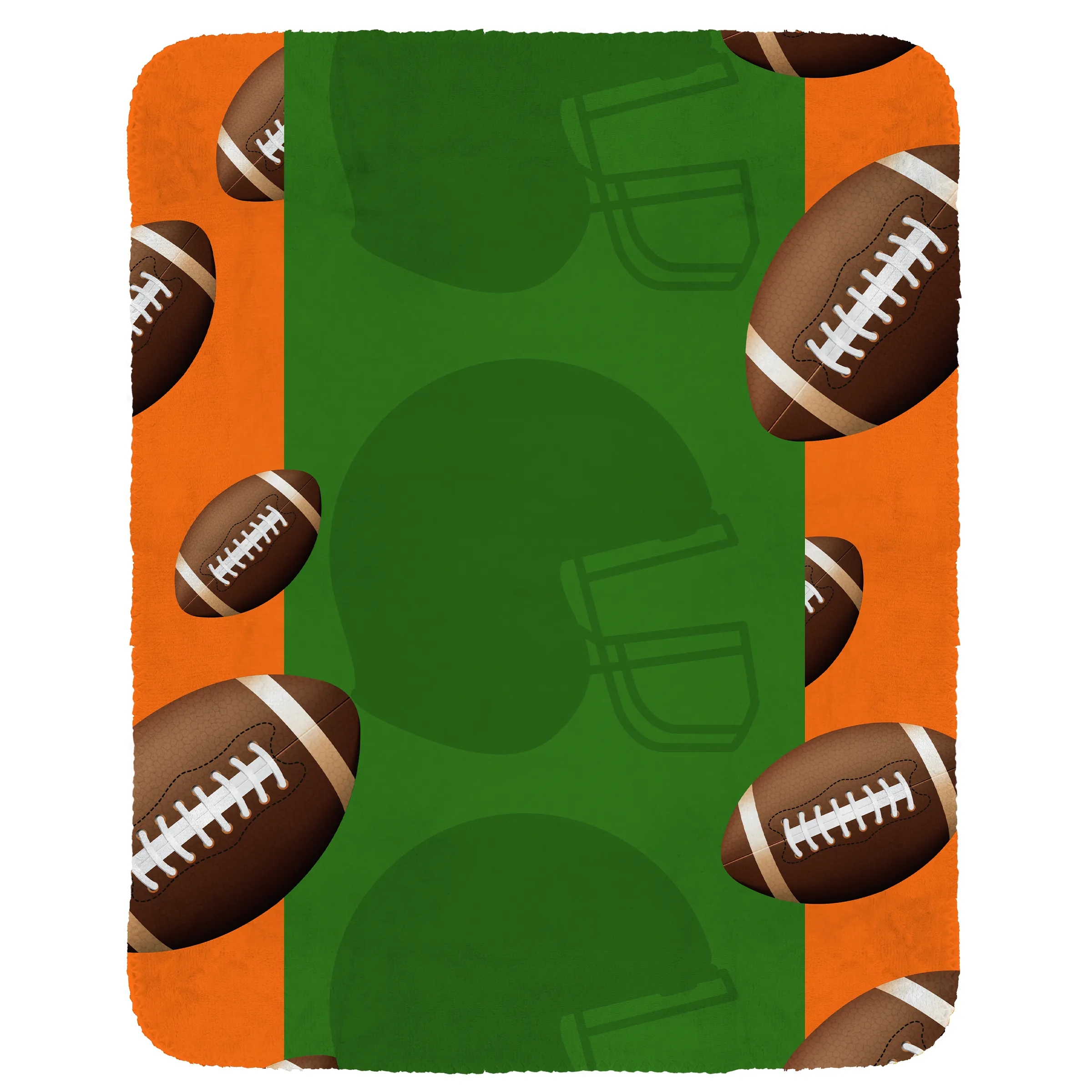 Football Velvety Recycled Plush Blanket 2
