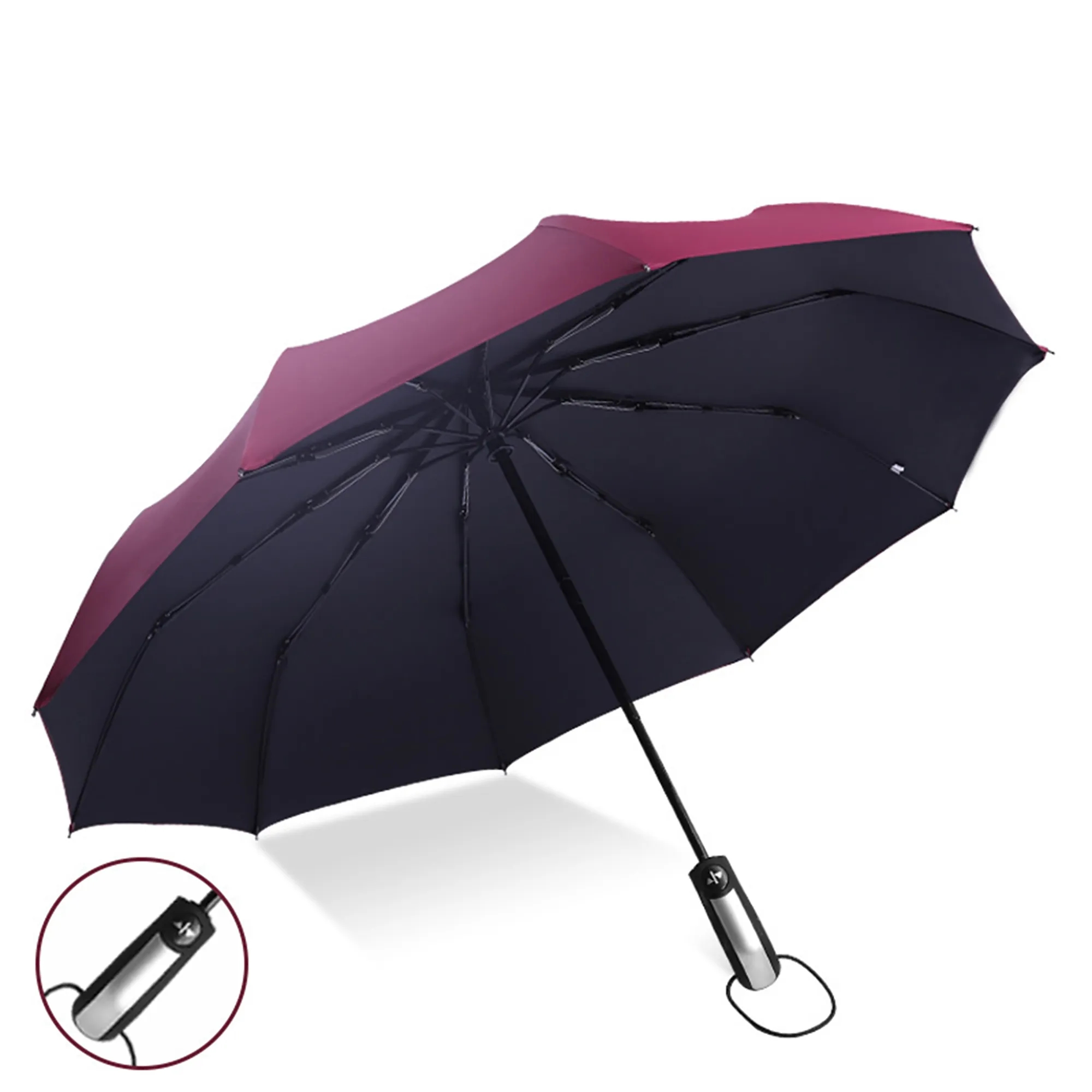 Automatic Folding Umbrella Color Splash Umbrella. 12
