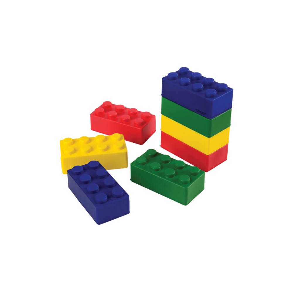 Building Block Stress Toys - Assorted 3