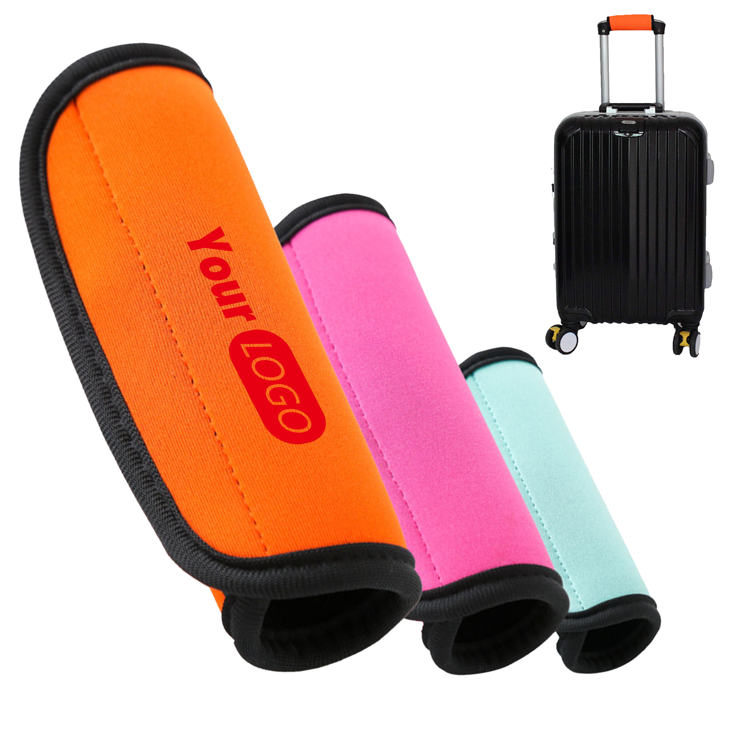 Neoprene Ergonomic Handle Wraps For Luggage With Easy-Spot Colors 7