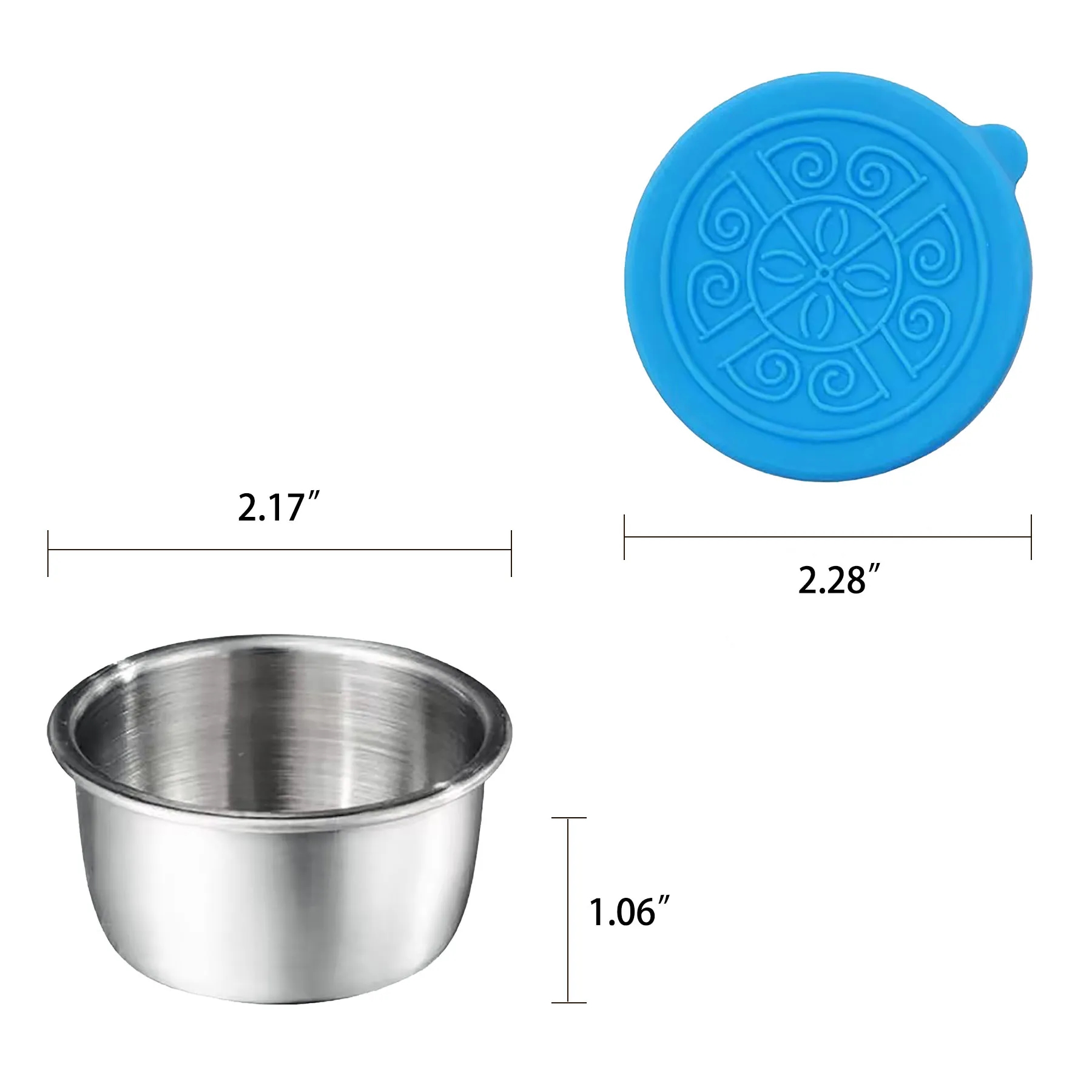 1.7 Oz Small Condiment Containers with Silicone Lids 23