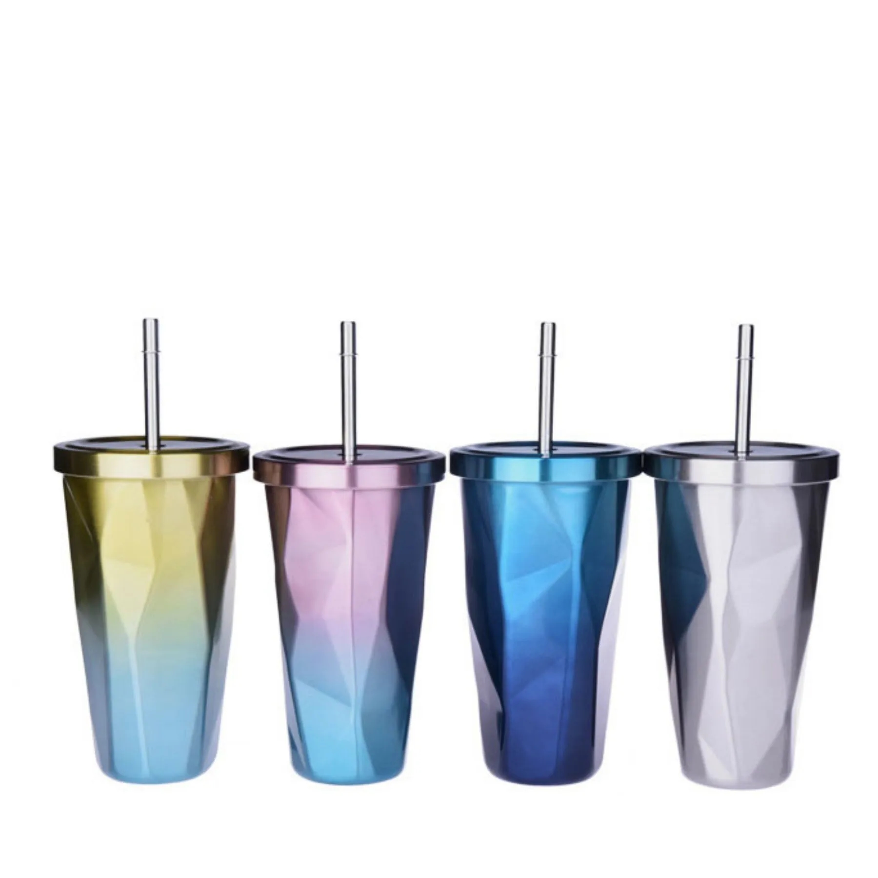 18oz Gradient Diamond-shaped Cup 37