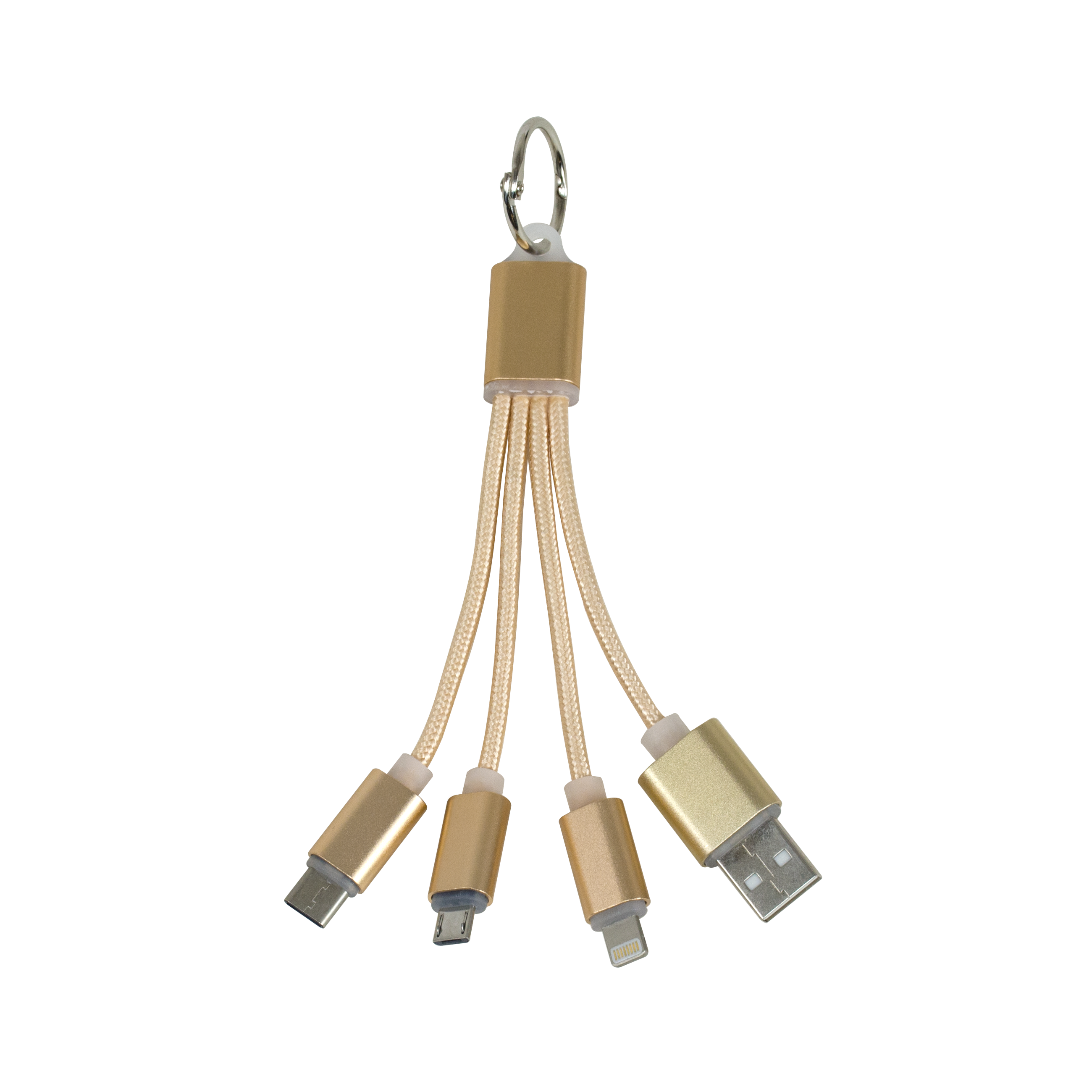 4-in-1 USB Keychain Charging Cable 10