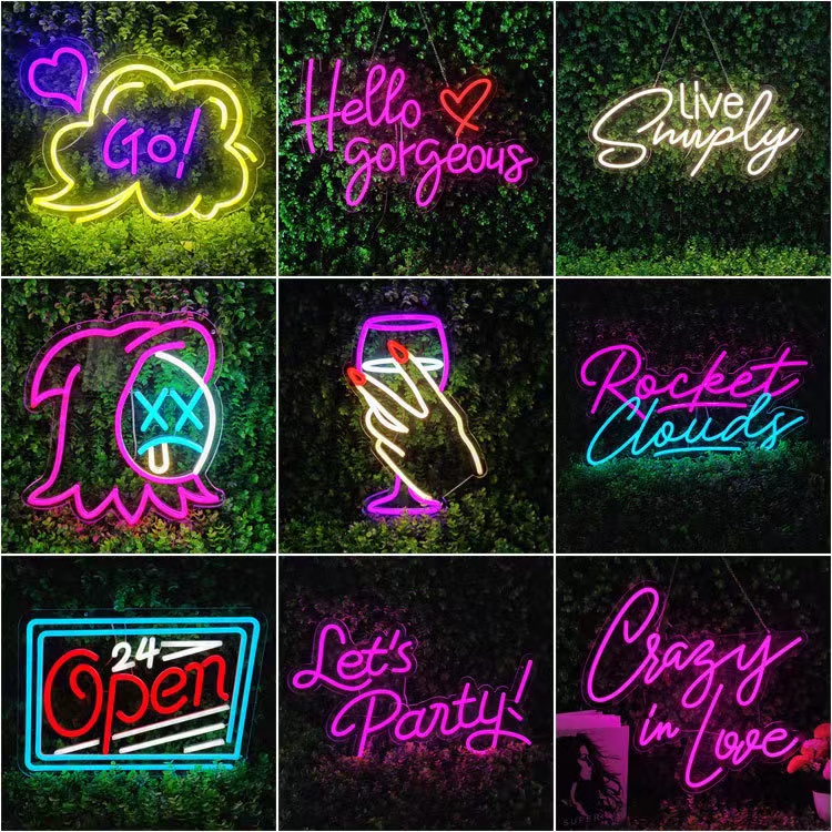 Plastic Customizable Led Neon Signs 6