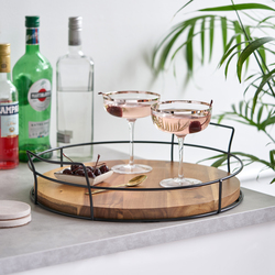 Twine Living Modern Manor Cocktail Tray - Thumbnail 4