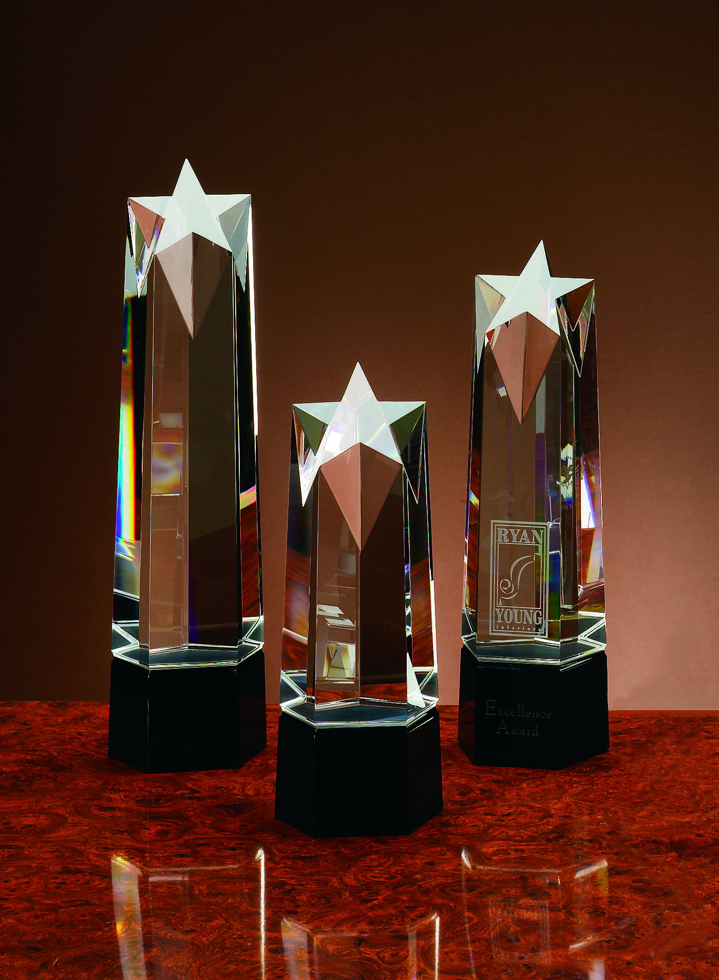 12" Jet Crystal Ultra Star Award