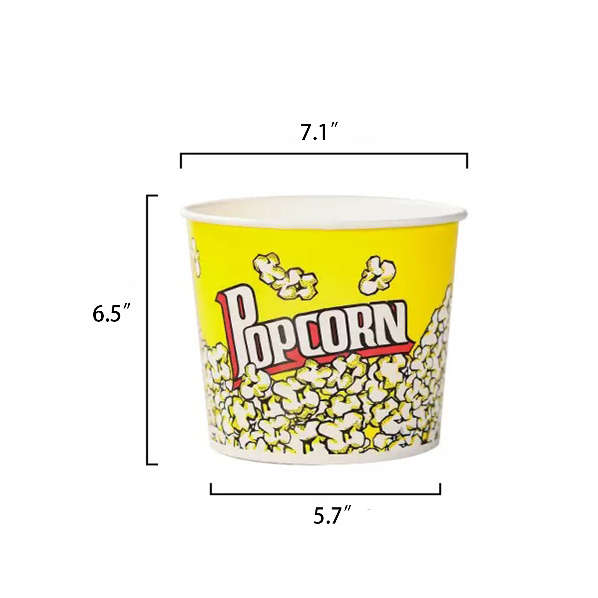 85 OZ Fried Chicken Popcorn Bucket Snack Tub MOQ 10pcs 5
