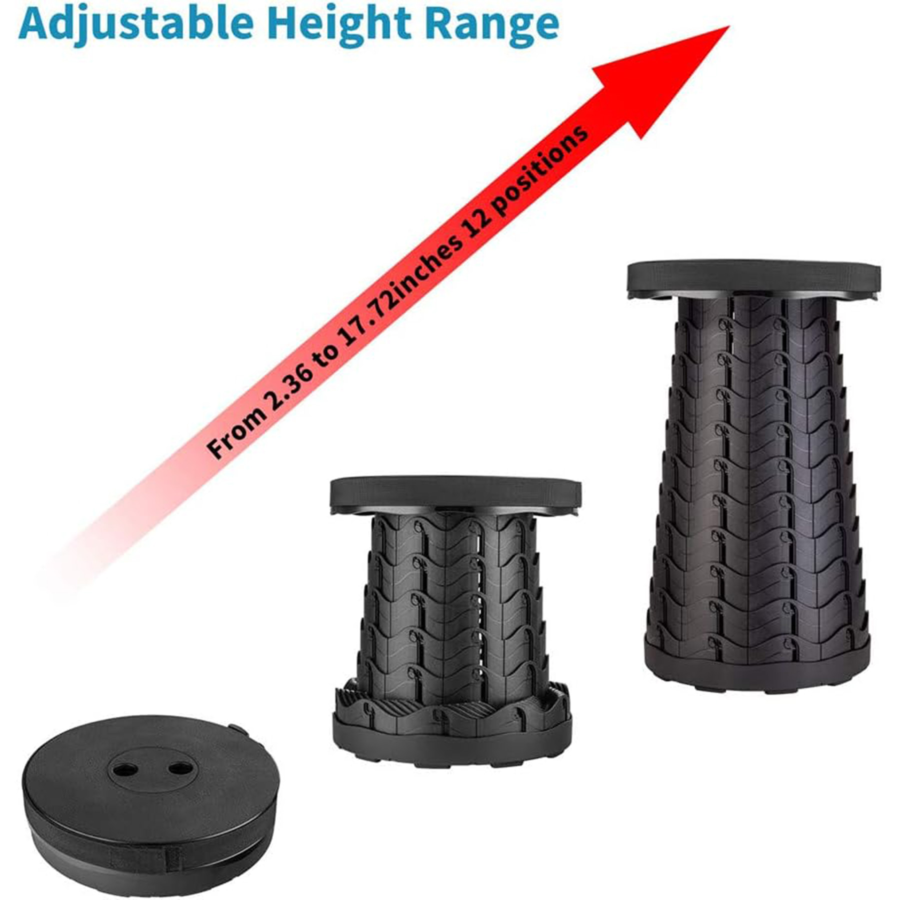 Upgraded Folding Stool Lightweight Yet More Sturdy 58