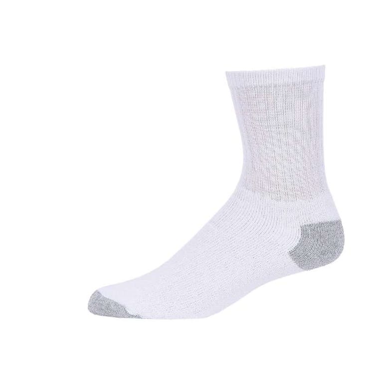 Crew Sports Socks - White/Gray Size 9-11 4 Pack 3