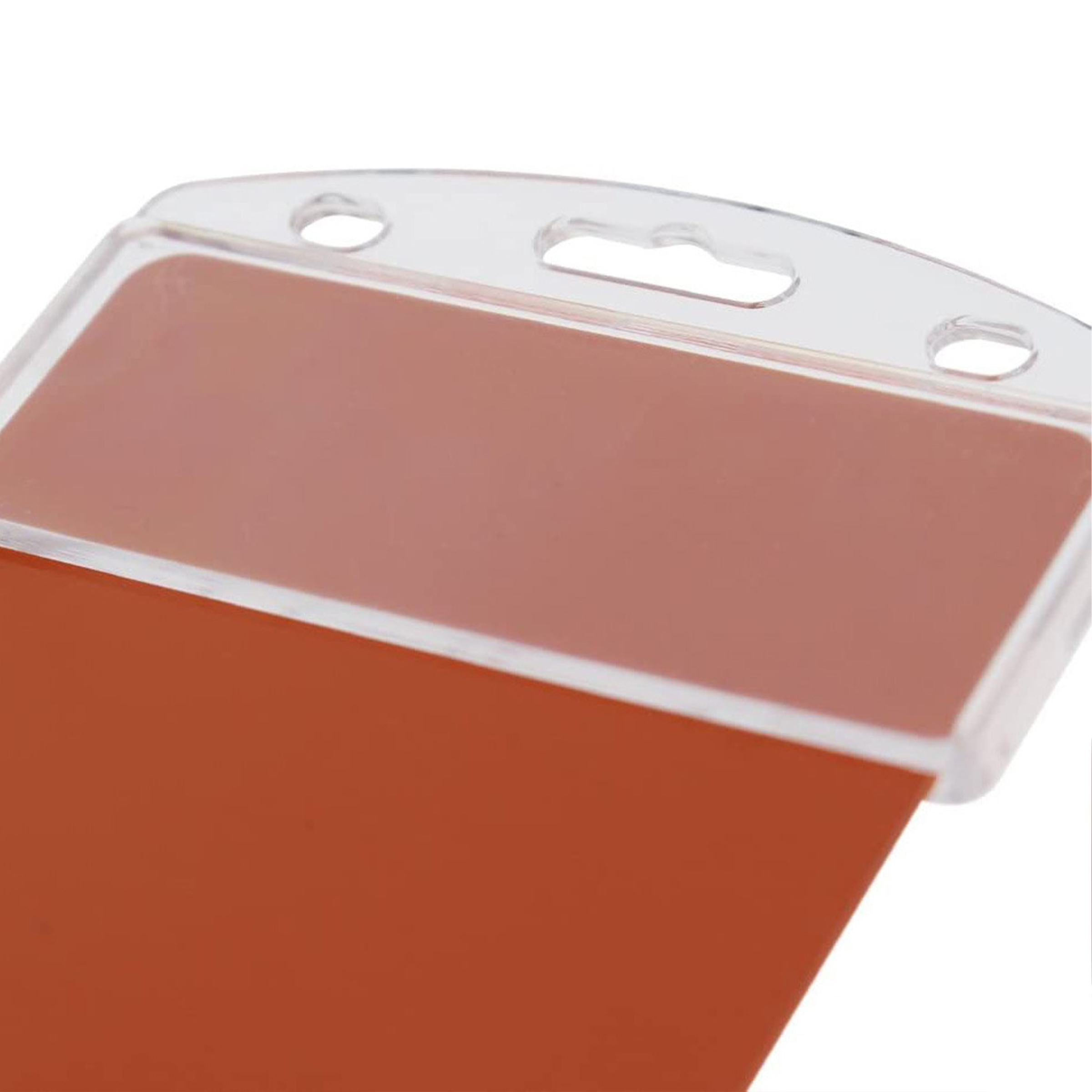 Plastic Translucent Frosted Id Card Holder Clip 8