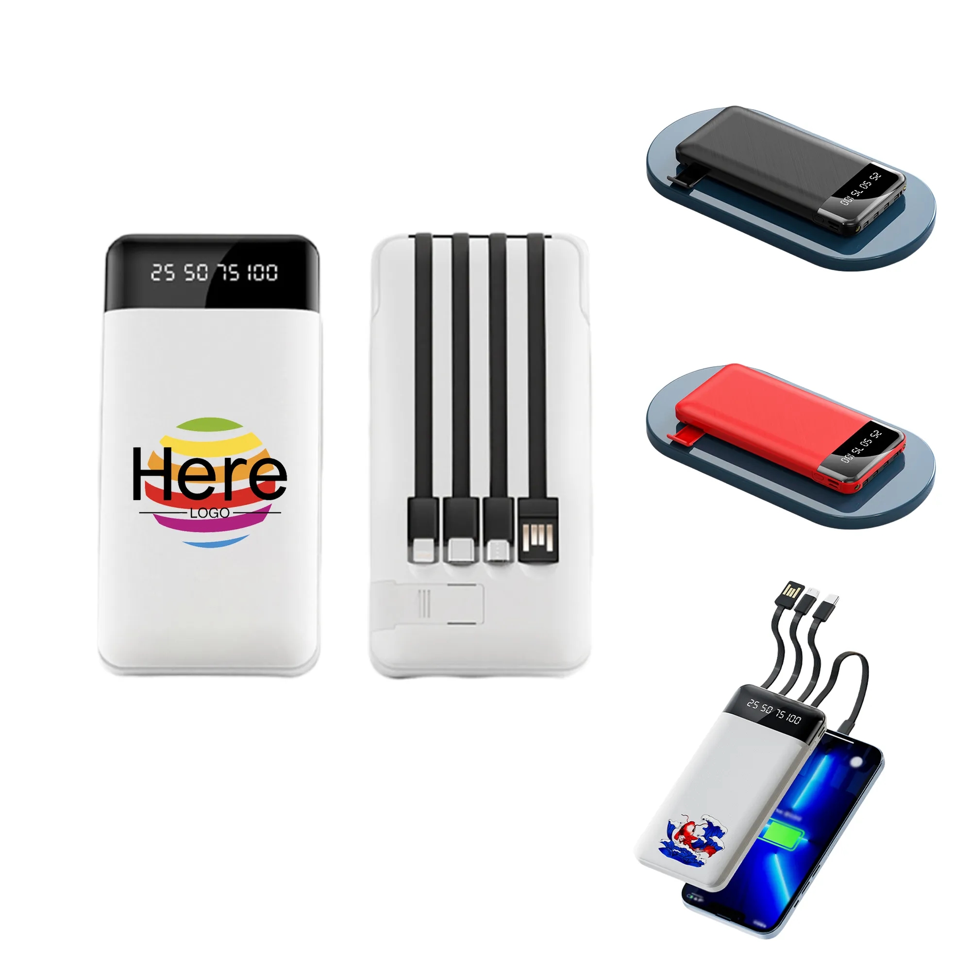 Portable Charger 20000mAh Power Bank with Flashlight