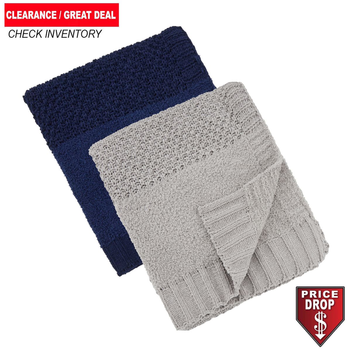 fiel Crochet Knit Blanket 50x60 Blank Only #BL712