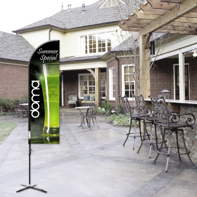 Flex Banner™ LX Feather Flag with Pole, Single-Sided 7' Outdoor Banner 17