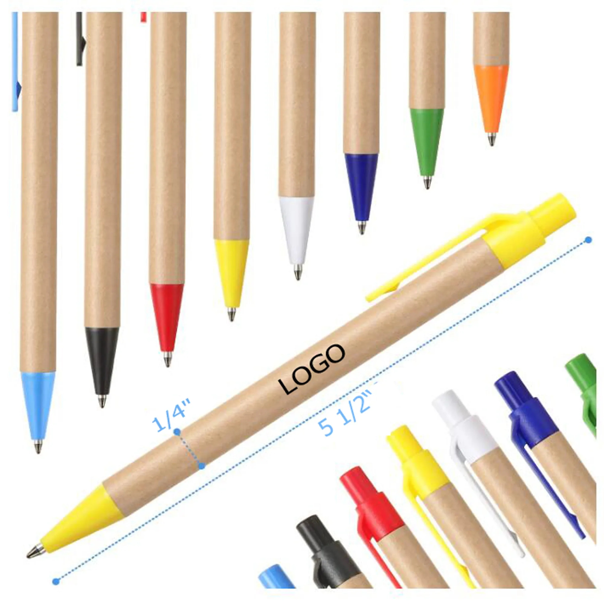 Eco-Friendly Paper Retractable Ballpoint Pens 4