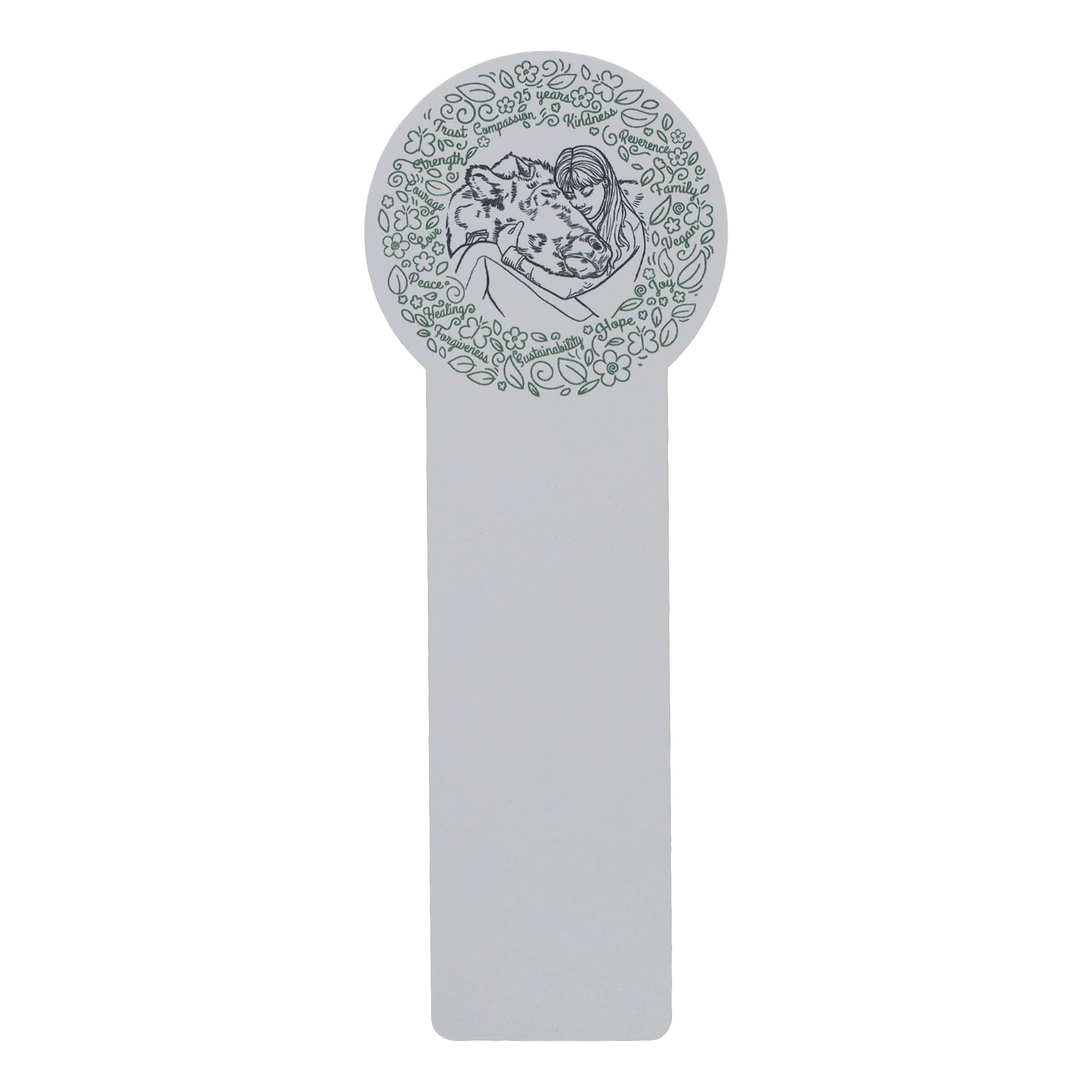 Cardstock Bookmark Stock Shape 24 pt - White 80