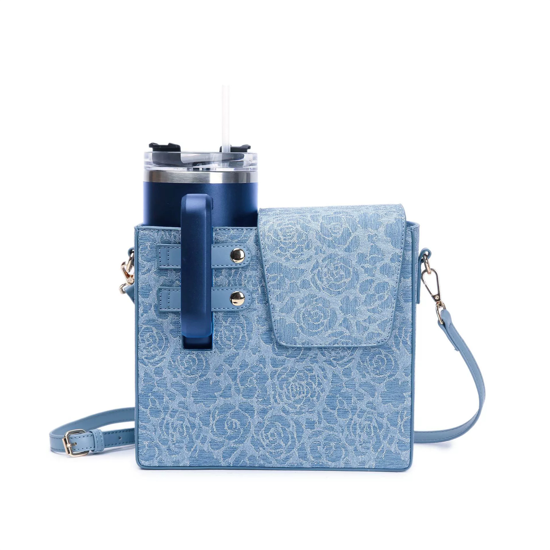 Crossbody Case with Sports Water Bottle Holder 45