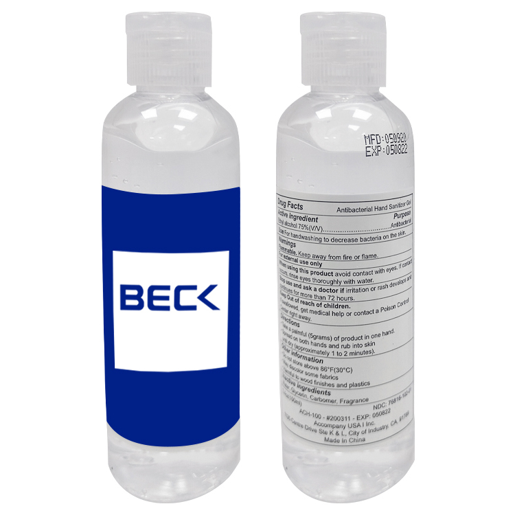 3.4 oz Full Color Hand Sanitizer Bottle 6