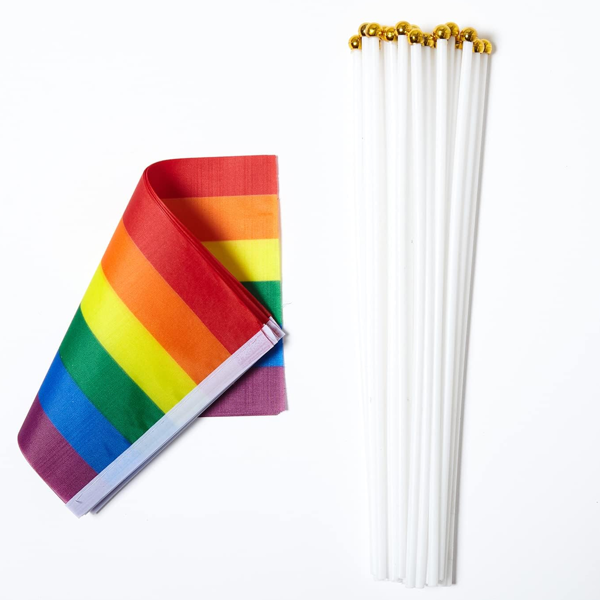 MOQ 50Patriotic Hand Waving Flags for Parades & Events 11