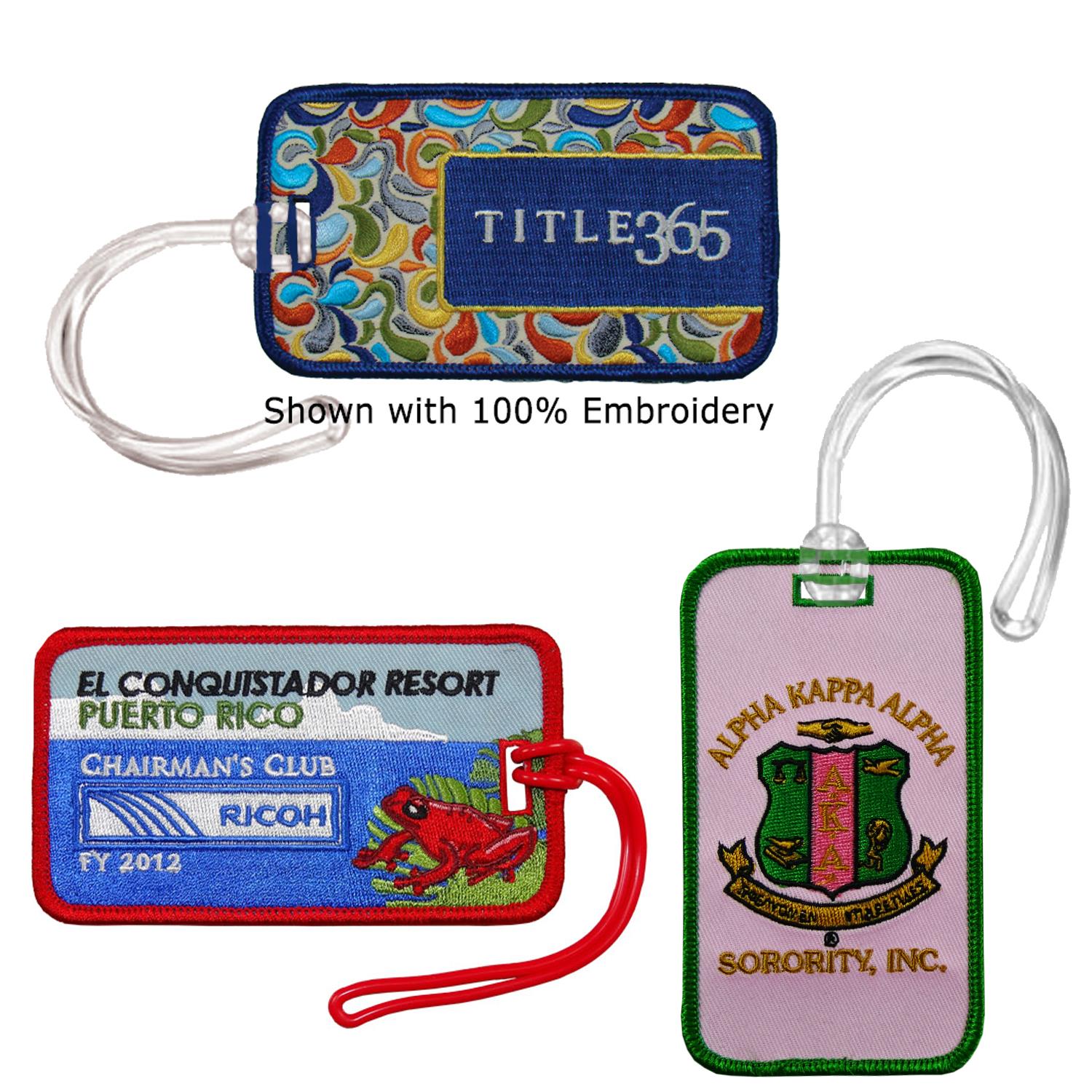 Embroidered Luggage Tag 4