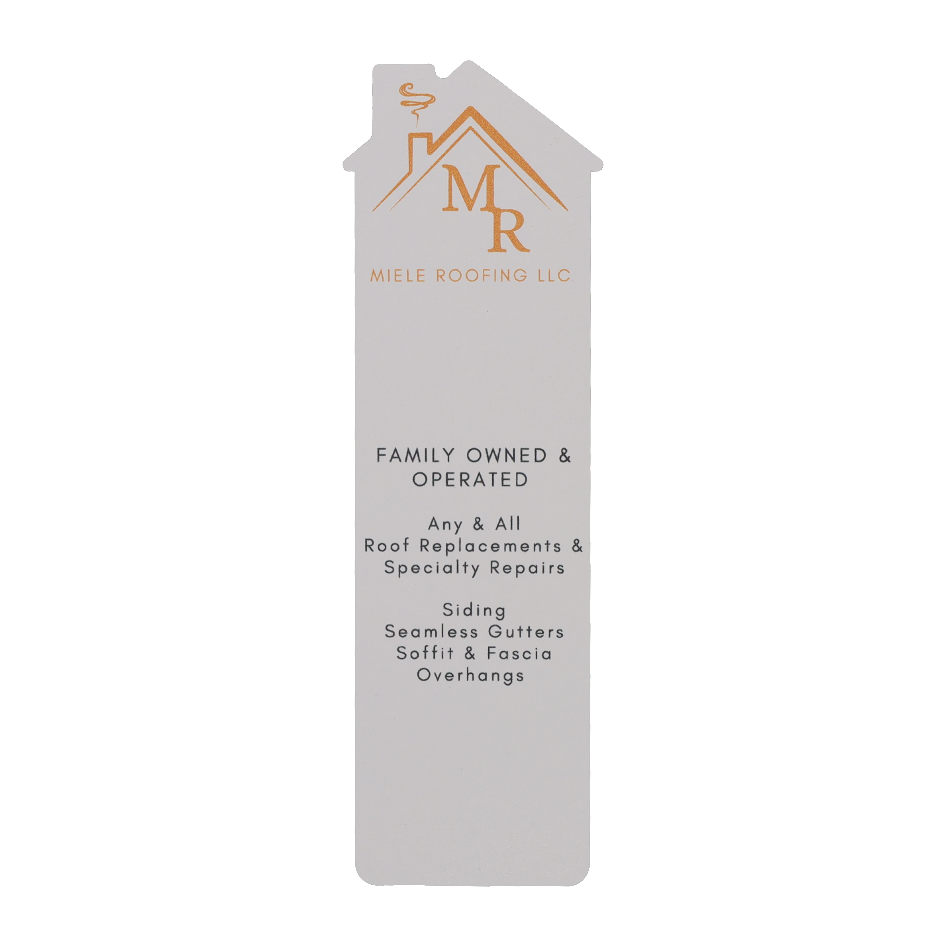 Cardstock Bookmark Stock Shape 12 pt - White 76