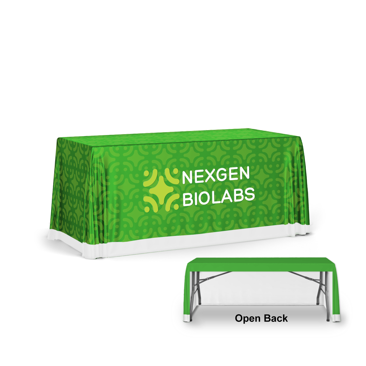6' Eco-Poly Table Throw (3-Sided) 4