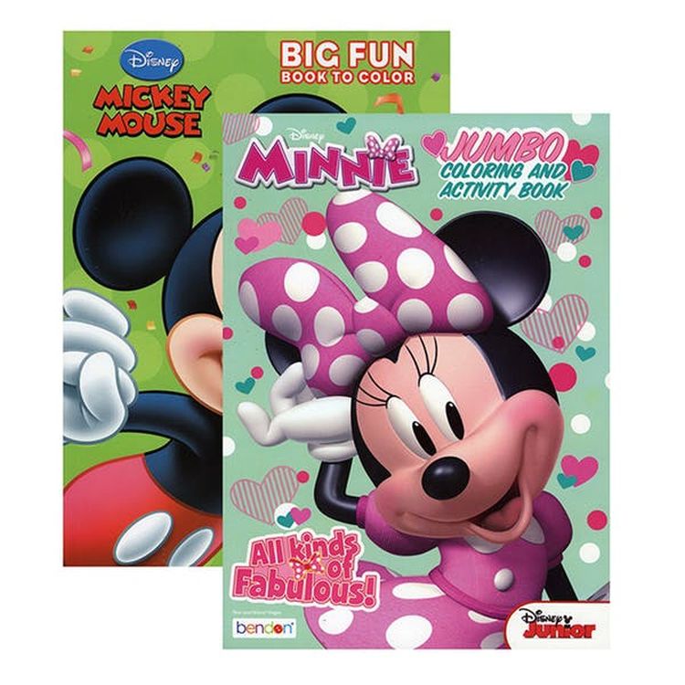 Mickey & Minnie Coloring Books - 2 Titles English 3