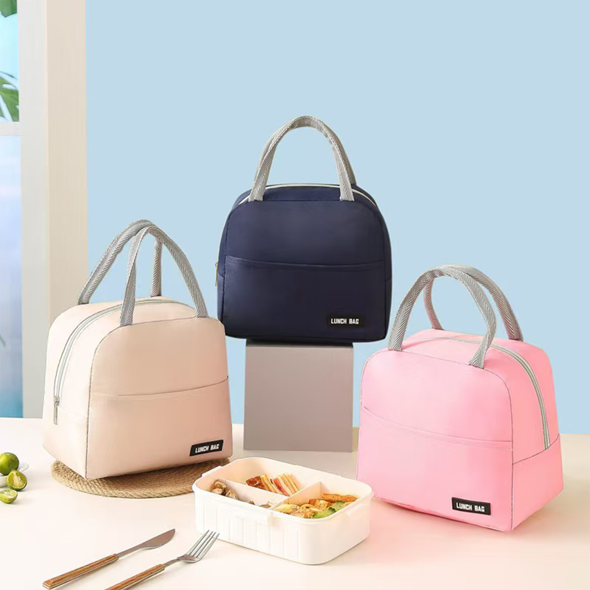 Oxford Customizable Solid Color Lunch Bag 7