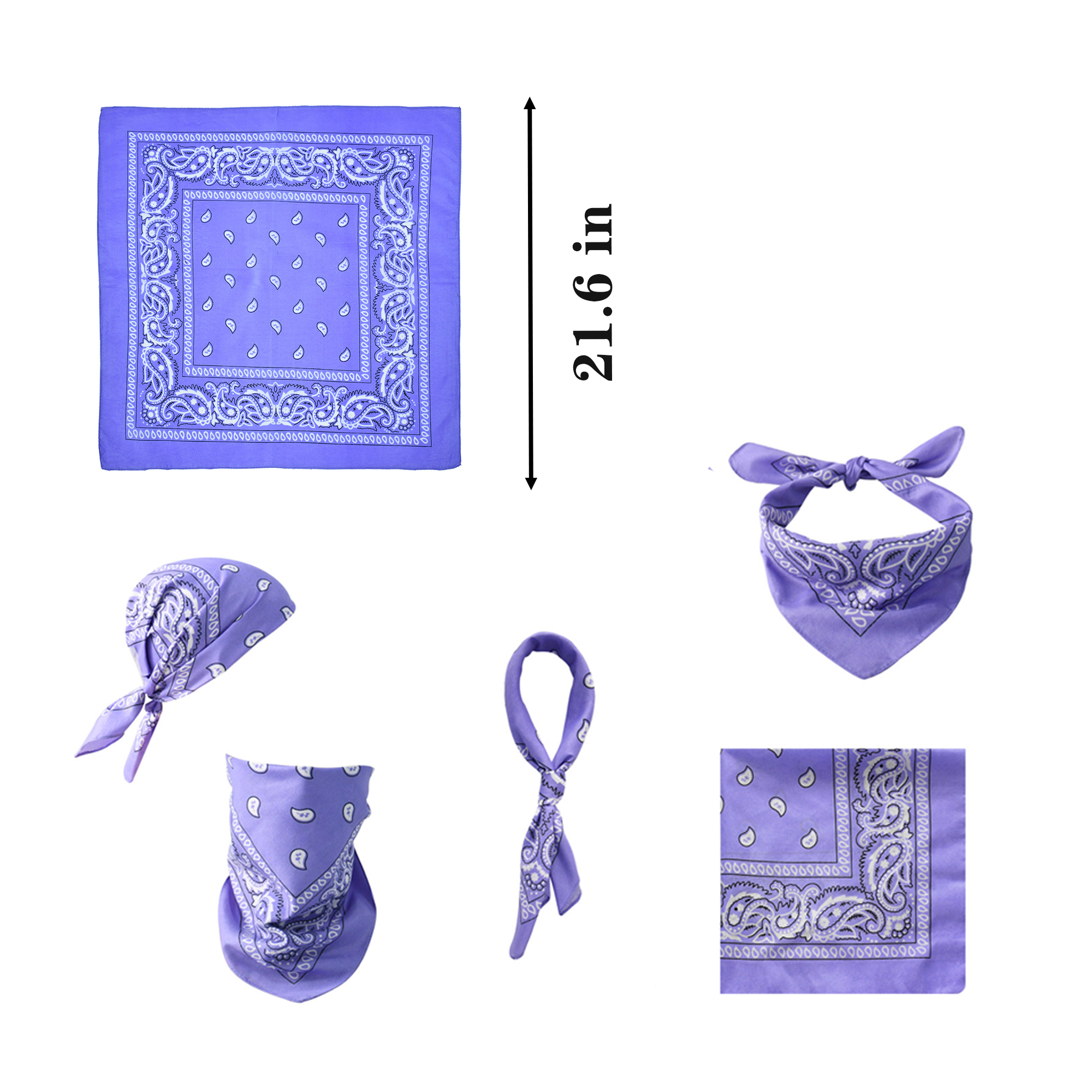 Full Color Polyester Square Scarf 11
