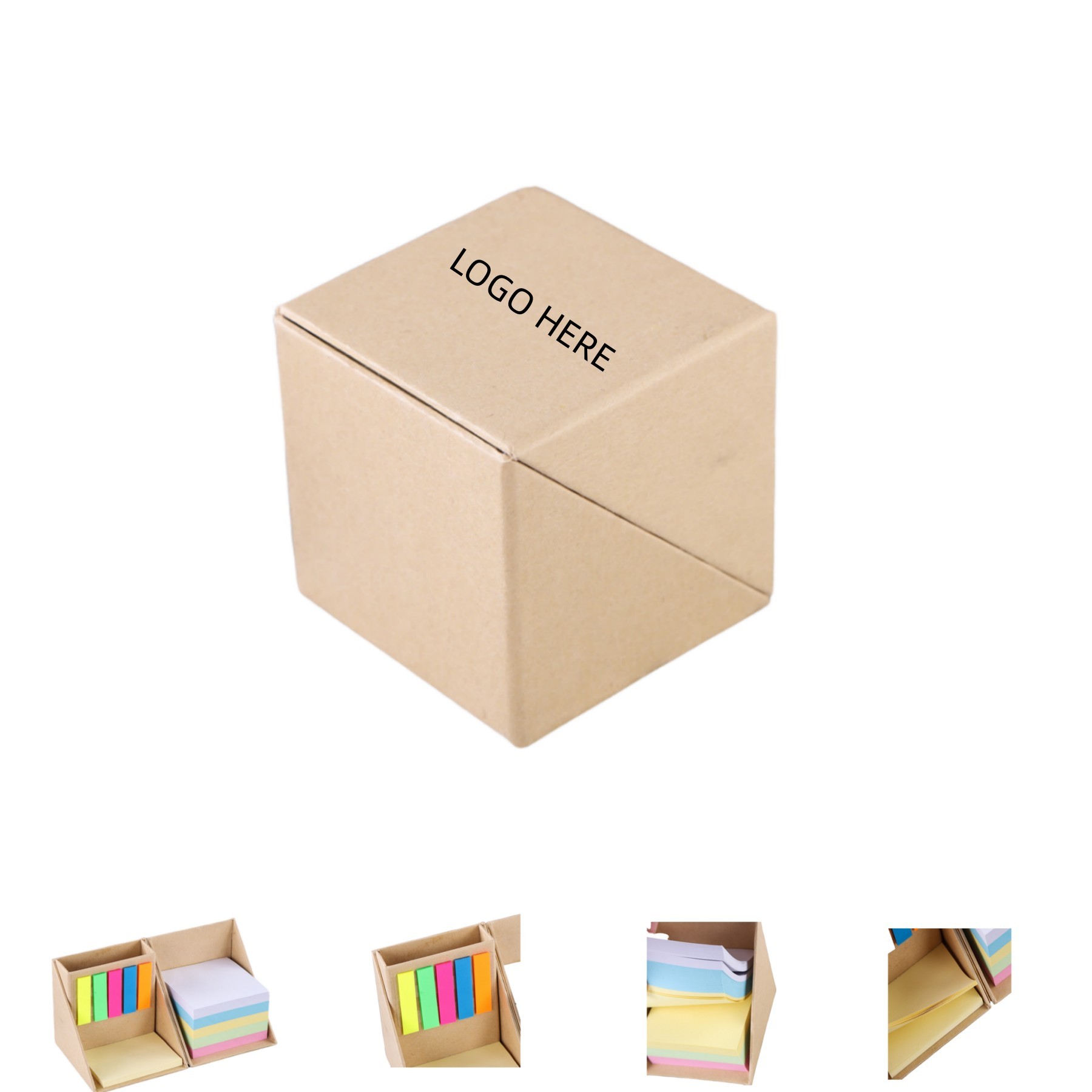 Leather Sticky Notes Cube