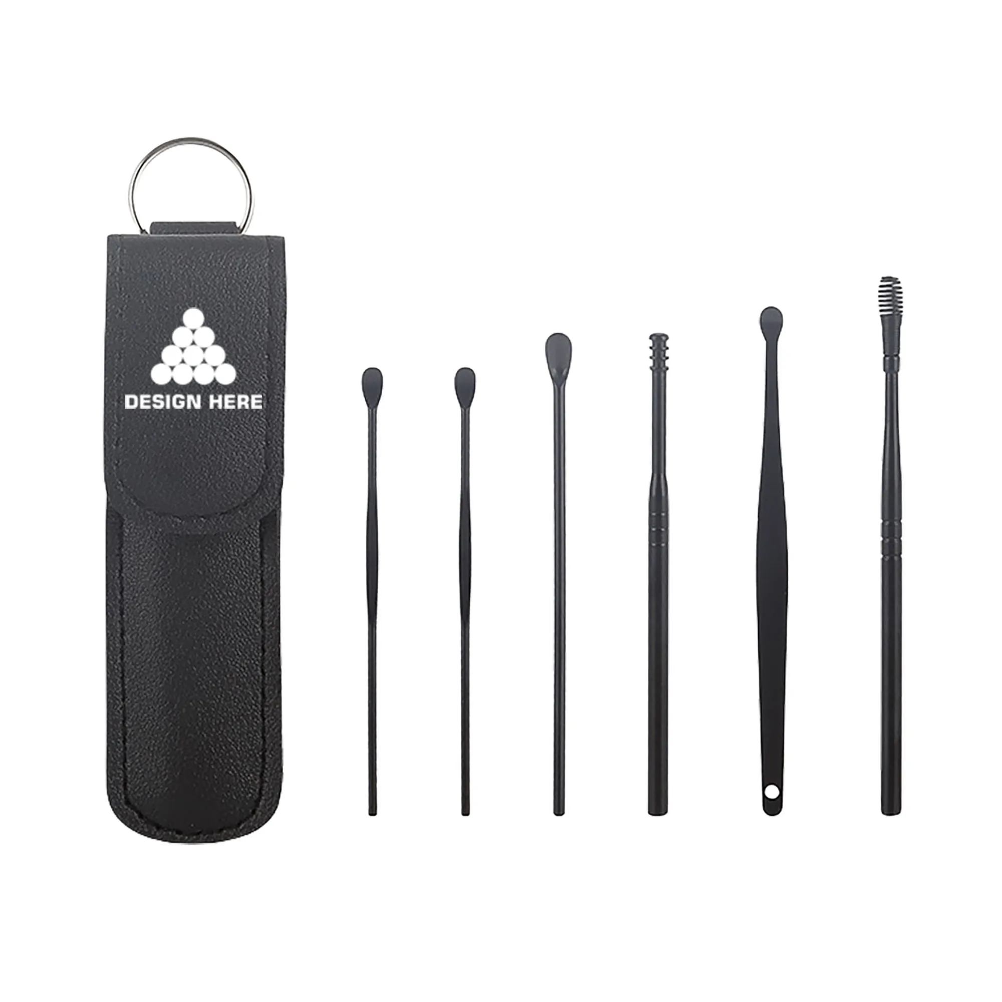 Stainless Steel Double-head Spiral Ear Pick 3