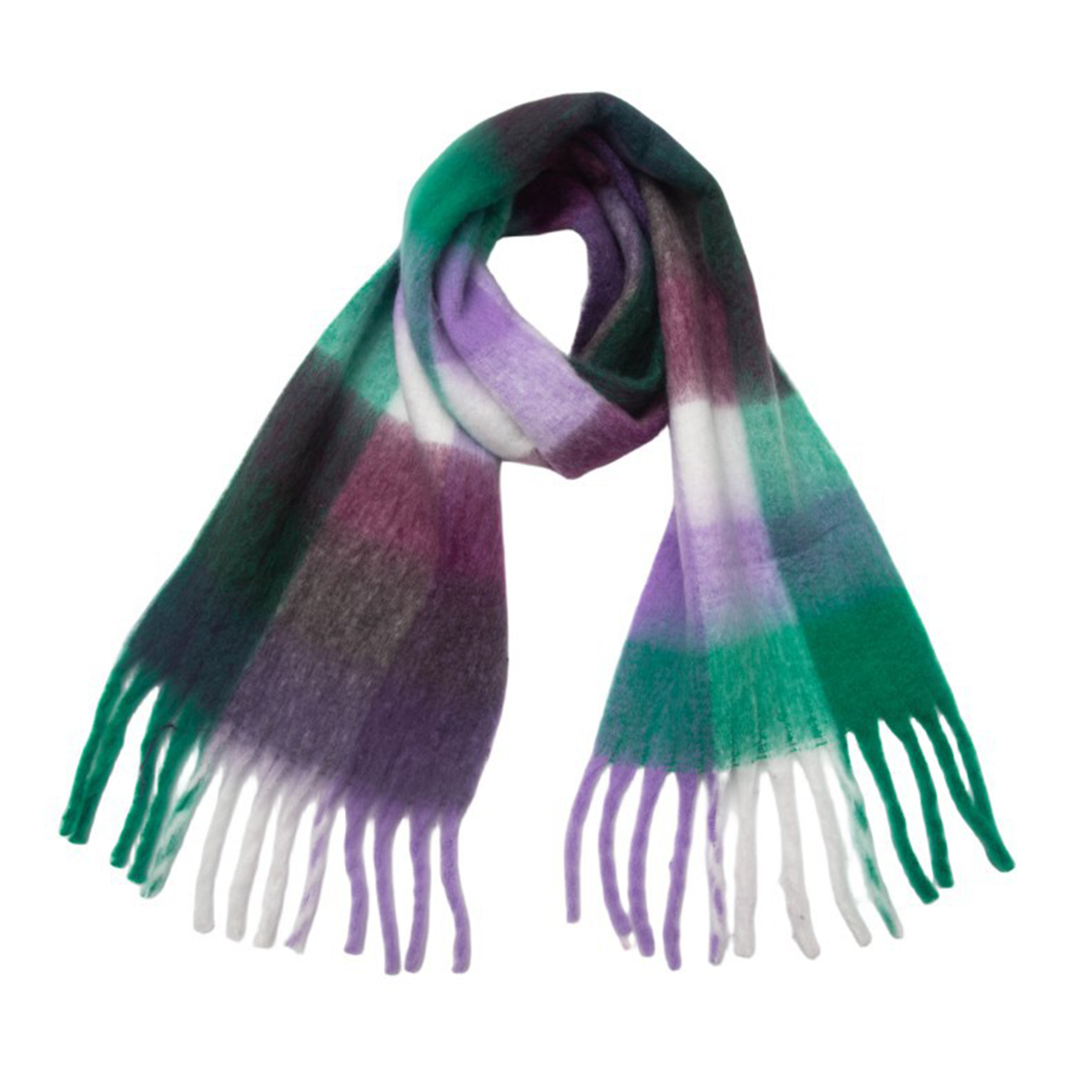 Big Coloured Checked Winter Warm Wrap Scarf 46