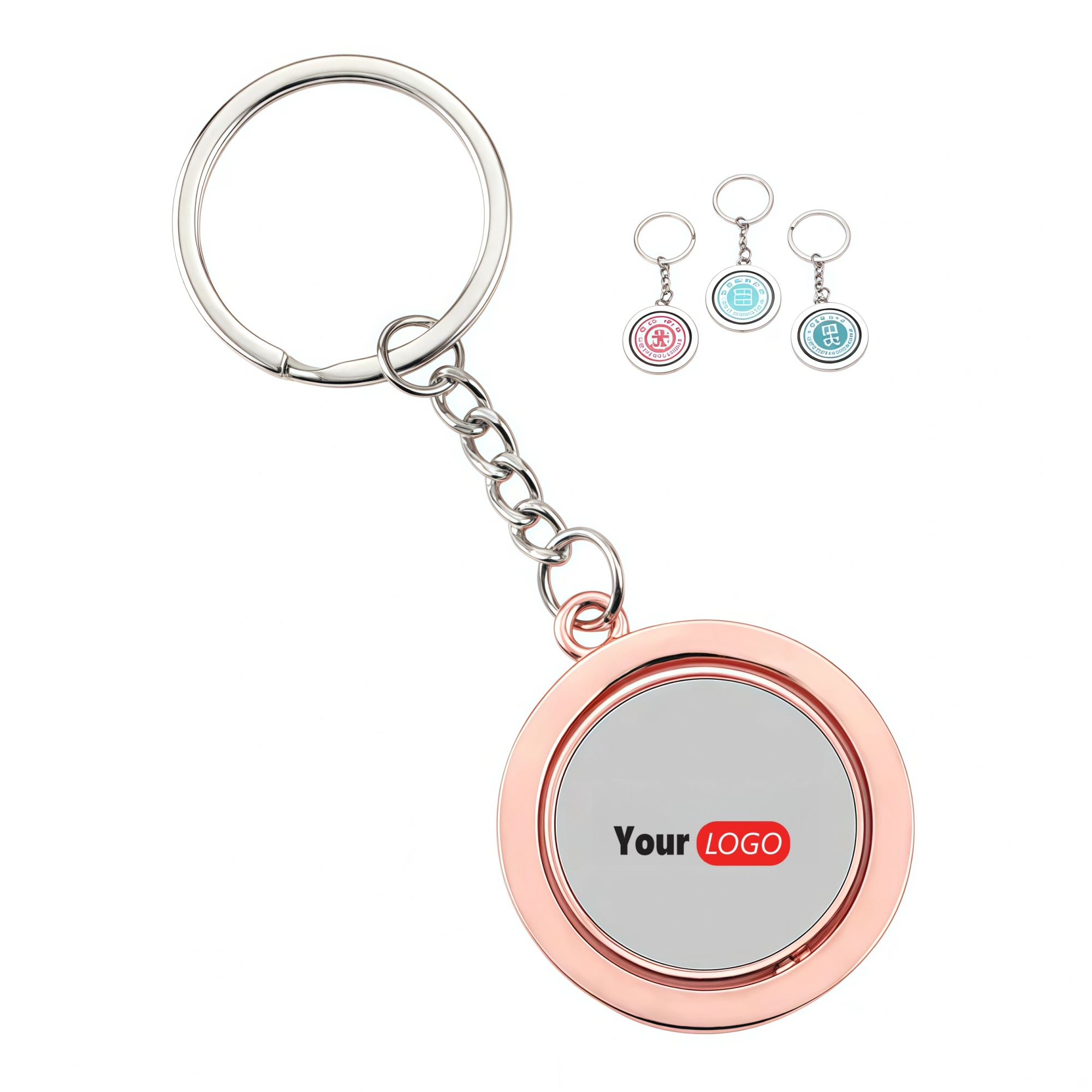 Rotatable School Emblem Keychain 3