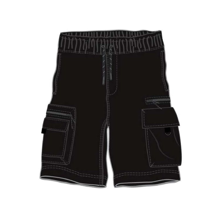 Boys Fleece Cargo Shorts - Sizes 8-18 Black 3