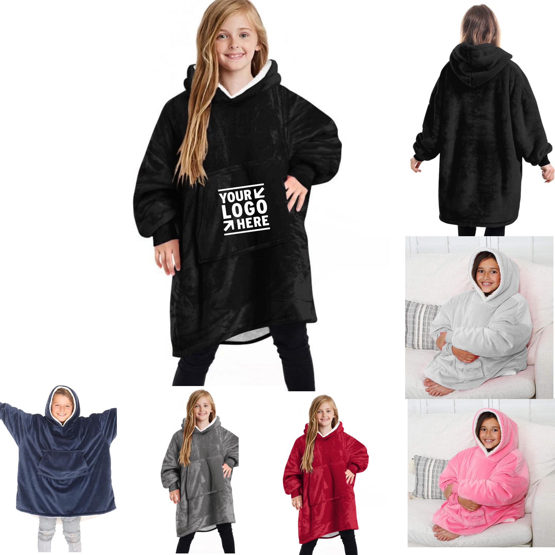 Kids Hoodie Blanket