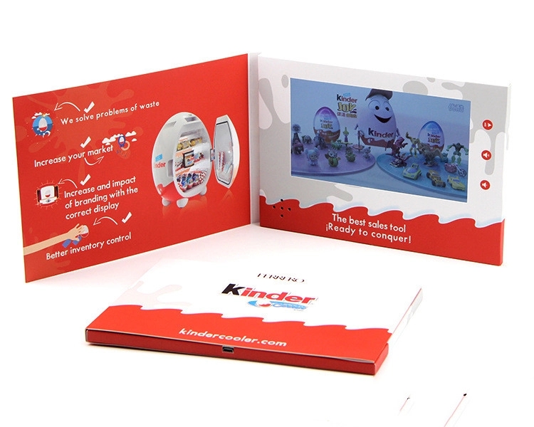 A5 Advertising Video Brochures with Full Color Imprint