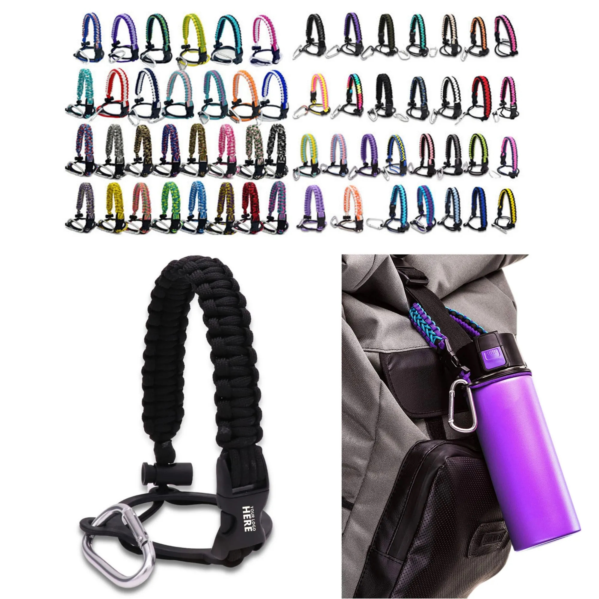 Paracord Water Bottle Handle Strap 40