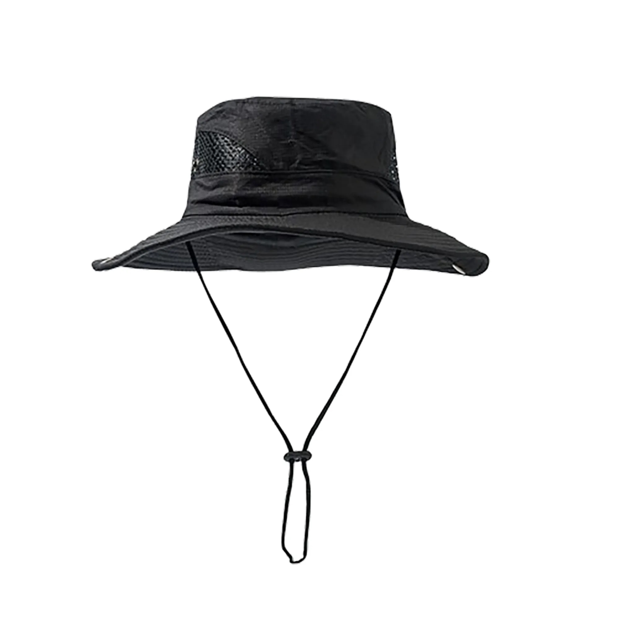 Wide Brim UV Protection Mesh Sides Bucket Fishing Hat 13