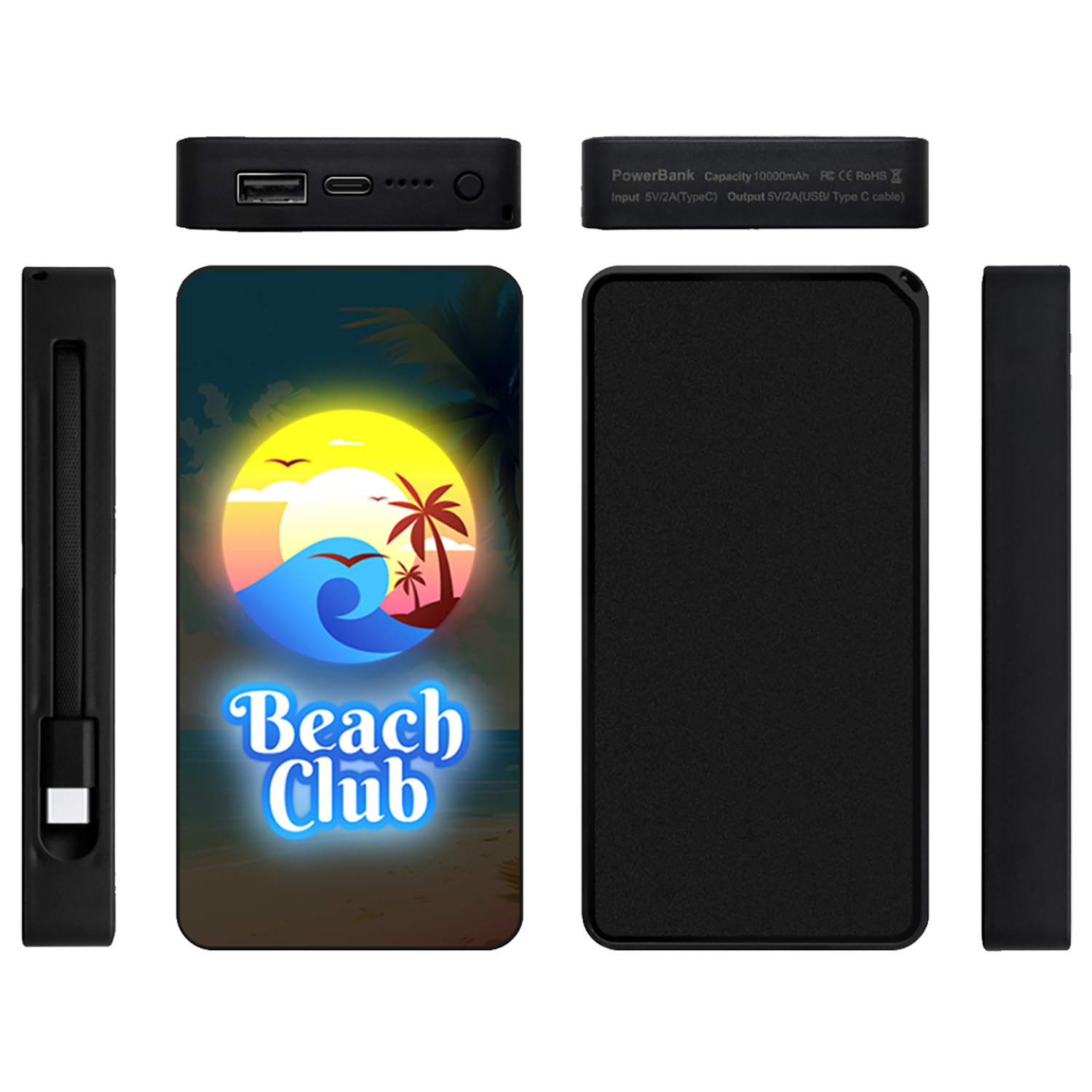 10,000 mAh Light Up Power Bank