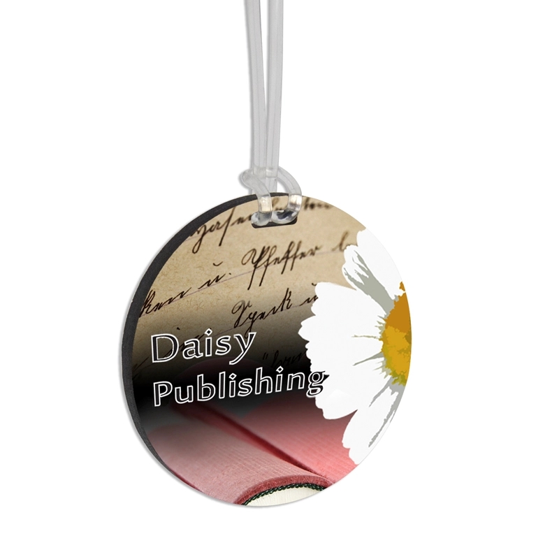 Custom Ultra Vivid Recycled Wood Bag Tags 16