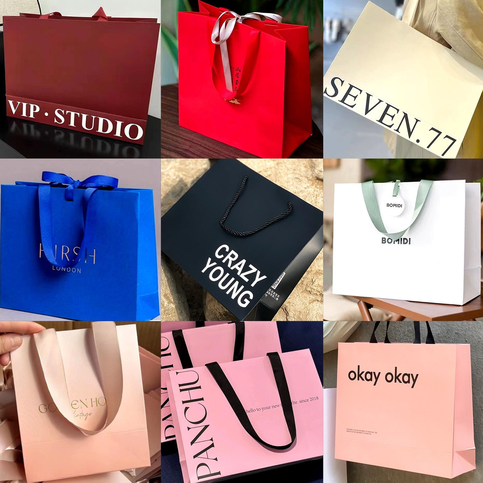 MOQ 50 pcs Gift Bags With Logo 5