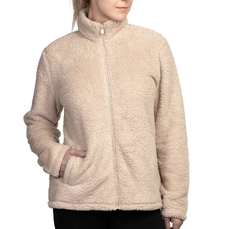 Sofra Ladies' Sherpa Jackets Sand Medium 1