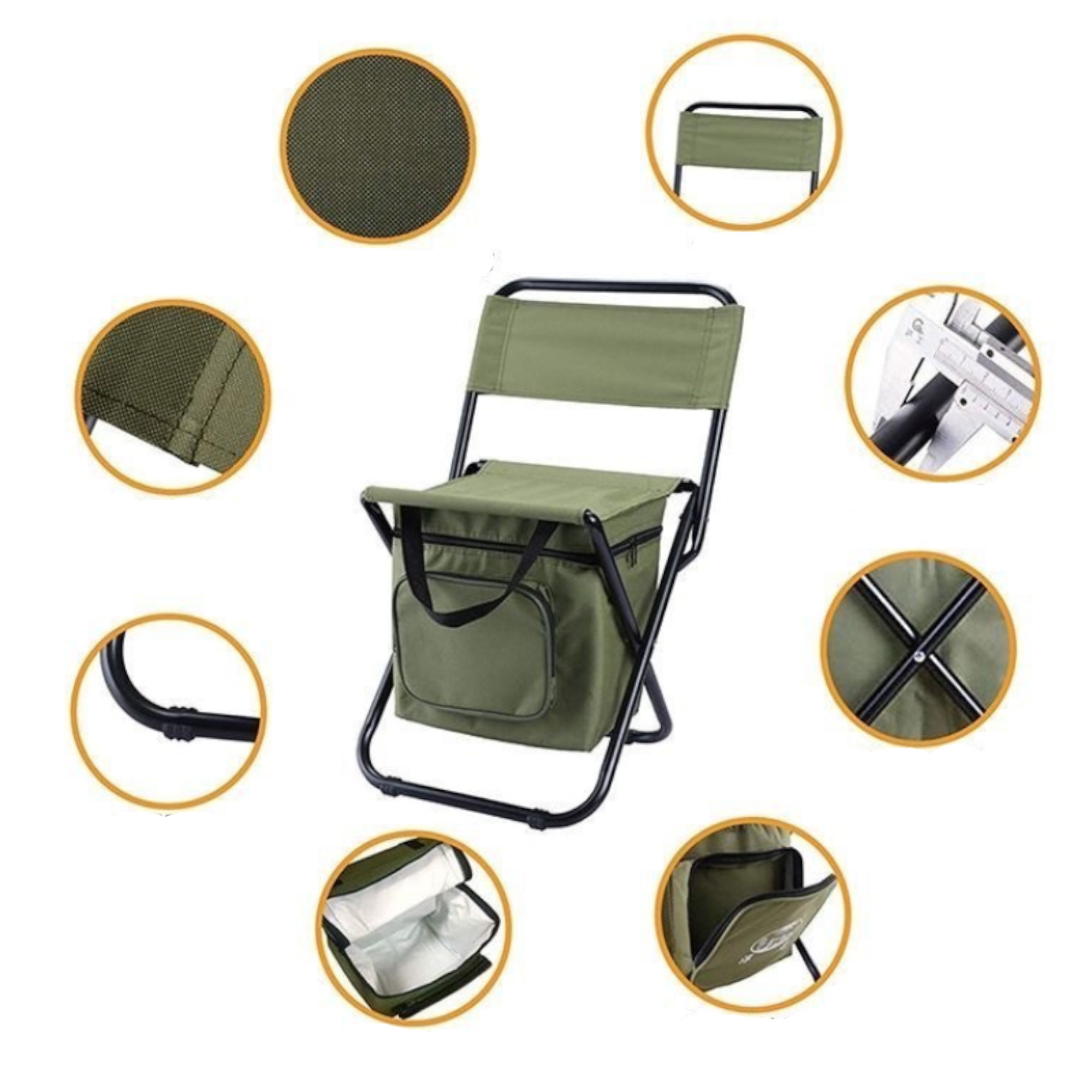 Portable Folding Chair Cooler Bag 13