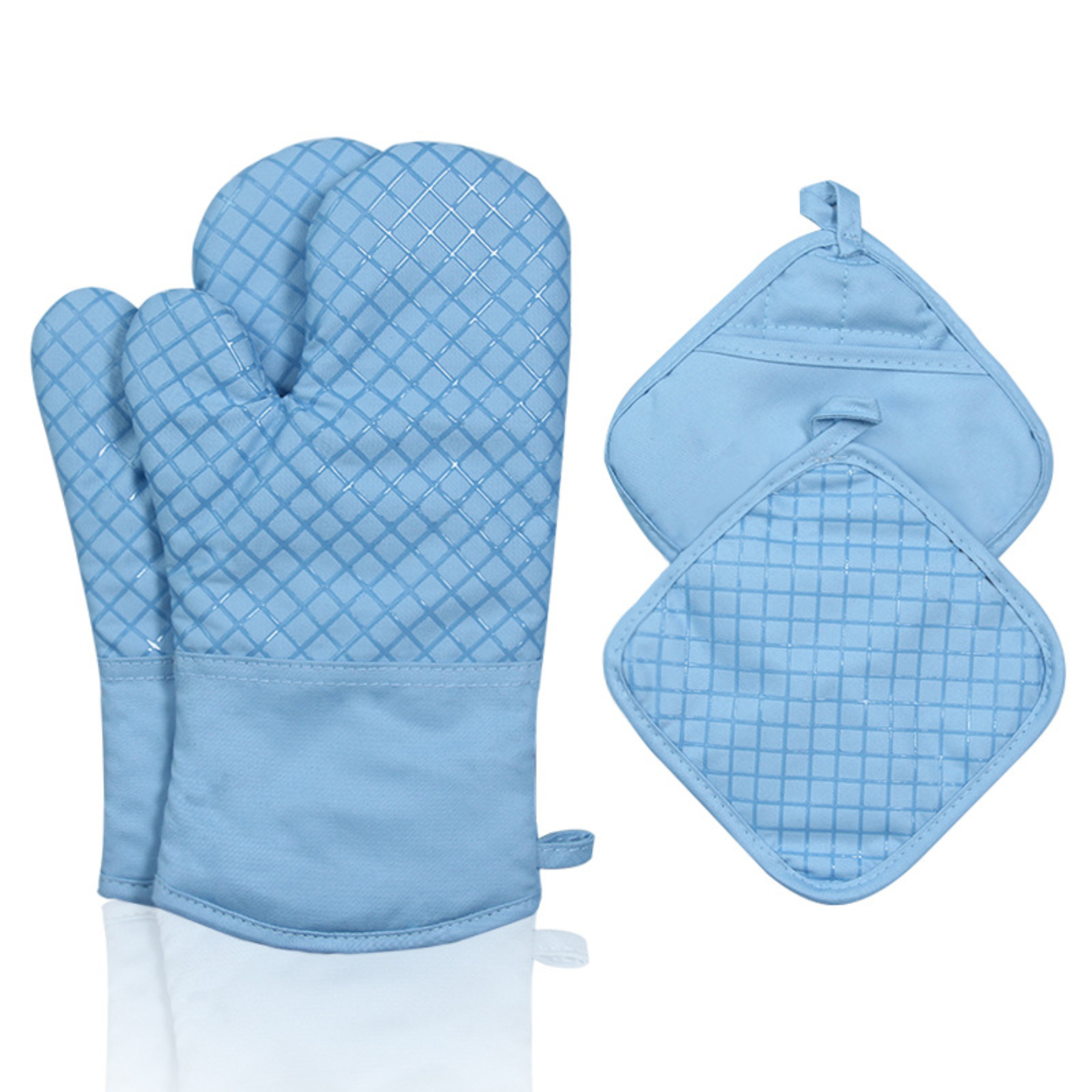 Oven Mitt And Pot Holder Set 9
