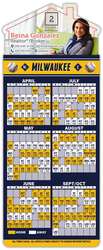 Magna-Card House Shape Magnet - Baseball Schedules (3.5 x 9)